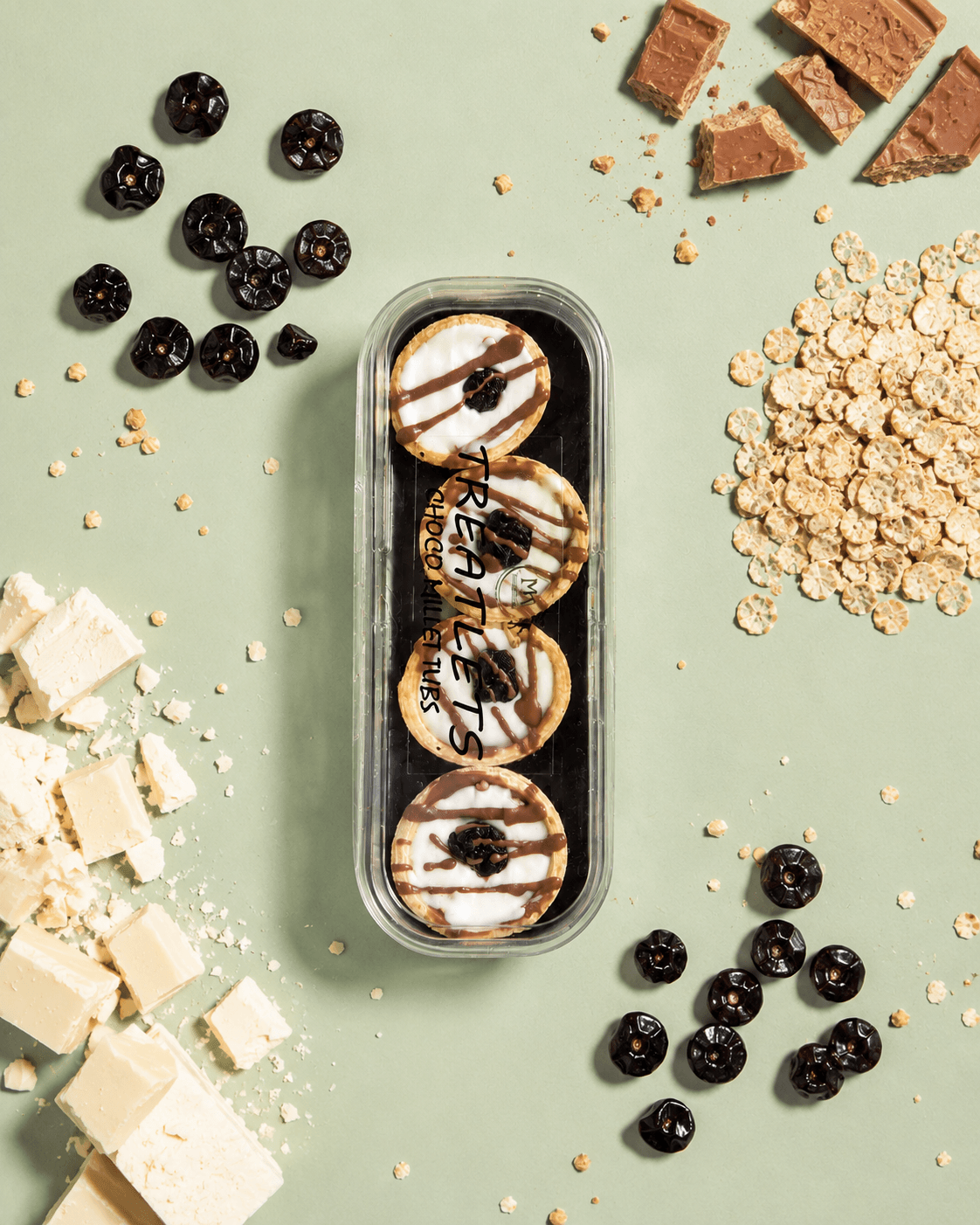 Treatlets, flatlay
