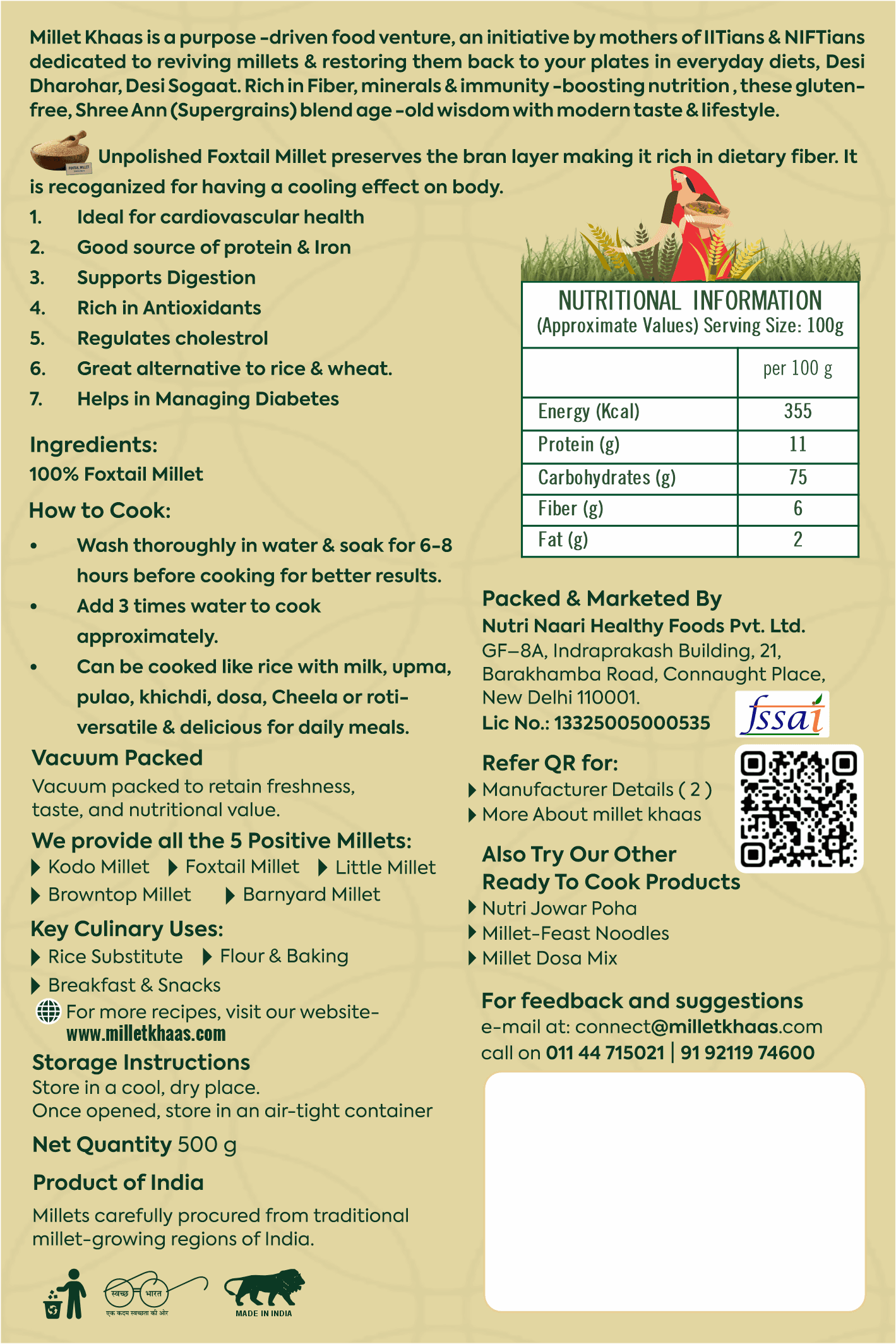 Foxtail Millet, product-out