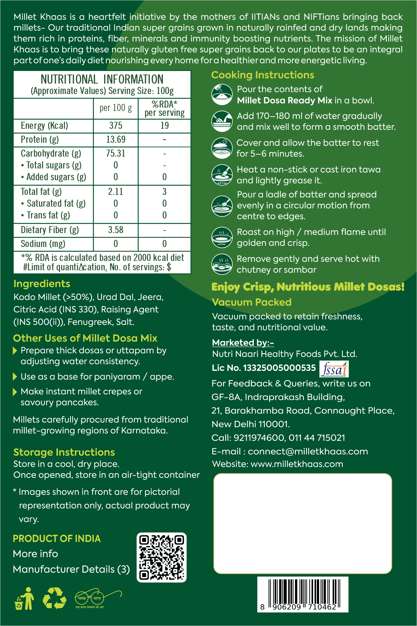 Millet Dosa, product-out
