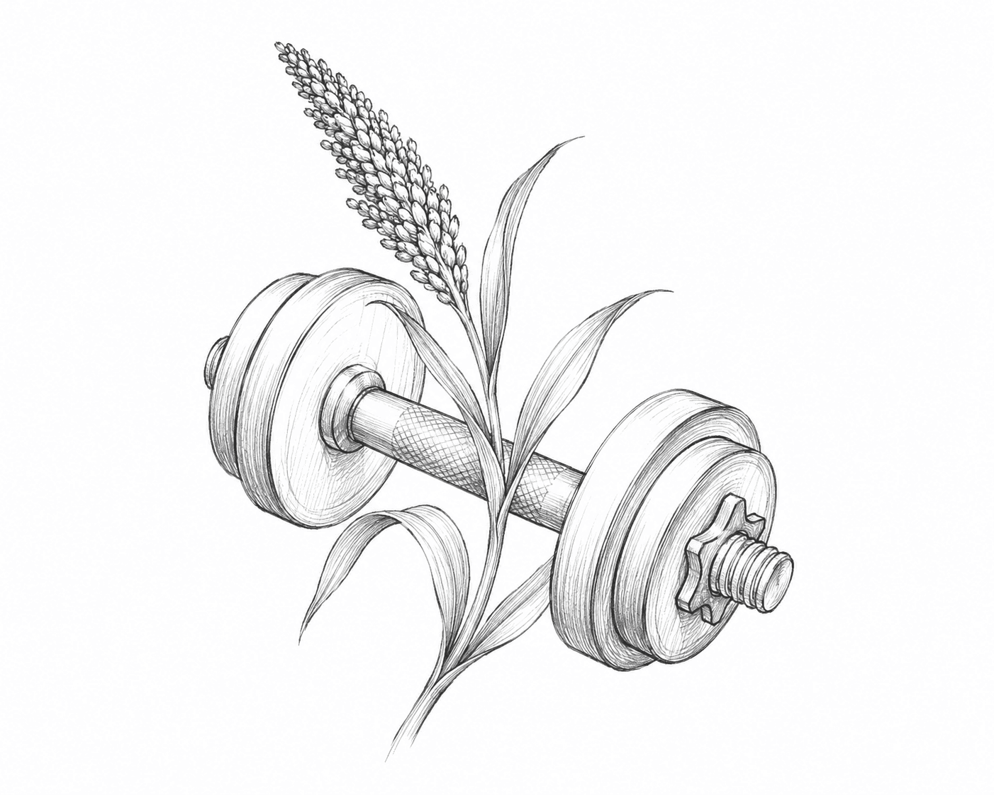 High Protein, hand-drawn illustration