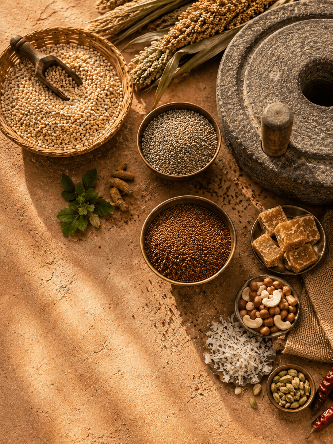 Millets, jaggery and traditional ingredients